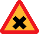 Cross Road Sign